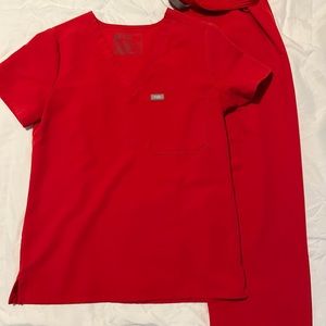 Figs limited release pop red scrubs
